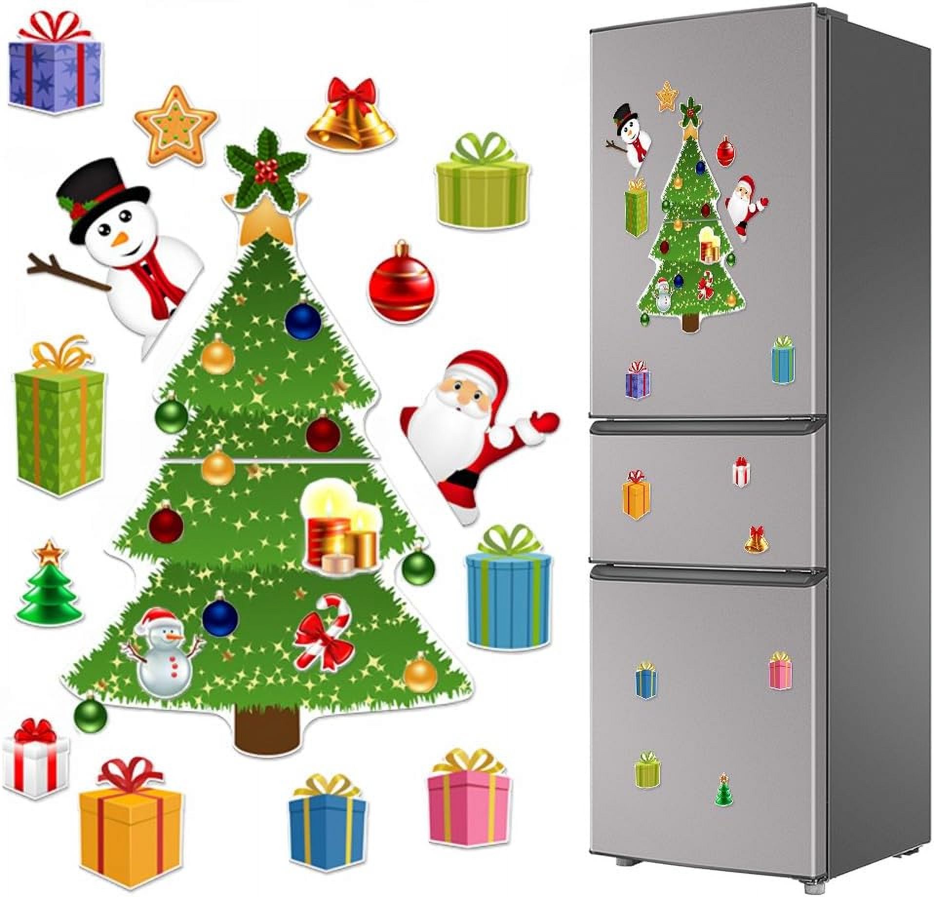 Magnetic Christmas Tree for Refrigerator, Themed Decor - Walmart.com