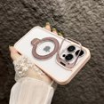 thumbnail image 1 of Magnetic Clear Case for Apple iPhone 11, Camera Lens Screen Protector Kickstand Compatible with Magsafe Anti-Yellowing Shockproof Protective Drop Proof Rugged Case for Women Men, Pink, 1 of 7