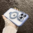 thumbnail image 1 of Magnetic Clear Case for Apple iPhone 16 Plus, Camera Lens Screen Protector Kickstand Compatible with Magsafe Anti-Yellowing Shockproof Protective Drop Proof Rugged Case for Women Men, Blue, 1 of 7