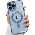 thumbnail image 1 of Magnetic Clear Case for iPhone 13 Pro Max Case Compatible with MagSafe Built-in Camera Lens Protector Soft Shockproof Slim Case for iPhone 13 Pro Max 6.7" - Blue, 1 of 8