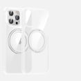 thumbnail image 1 of Magnetic Clear Case for iPhone 16 Pro, Military-Grade Protection Cover Compatible with MagSafe, Ring Holder Stand Color Frame Shockproof Stylish Case for iPhone 16 Pro, White, 1 of 7