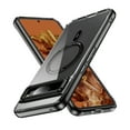thumbnail image 1 of Magnetic Clear Compatible with Google Pixel 9 / 9 Pro Case, Military Grade Drop Tested, Compatible with MagSafe, Shockproof Protective Hard Back Slim Case for Google Pixel 9 / 9 Pro, Black, 1 of 7