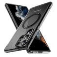 thumbnail image 1 of Magnetic Clear Compatible with Samsung Galaxy S23 Ultra Case, Military Grade Drop Tested, Compatible with MagSafe, Shockproof Protective Hard Back Slim Case for Samsung Galaxy S23 Ultra, Black, 1 of 7