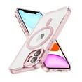 thumbnail image 1 of Magnetic Clear Compatible with iPhone 11 Case, Military Grade Drop Tested, Compatible with MagSafe, Shockproof Protective Hard Back Slim Case for iPhone 11, Pink, 1 of 7
