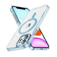 thumbnail image 1 of Magnetic Clear Compatible with iPhone 12 Case, Military Grade Drop Tested, Compatible with MagSafe, Shockproof Protective Hard Back Slim Case for iPhone 12, Blue, 1 of 7