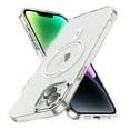 thumbnail image 1 of Magnetic Clear Compatible with iPhone 13 Case, Military Grade Drop Tested, Compatible with MagSafe, Shockproof Protective Hard Back Slim Case for iPhone 13, Clear, 1 of 7
