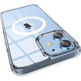 thumbnail image 1 of Magnetic Clear for iPhone 11 Case Compatible with Magsafe[Non-Yellowing] [Military Grade Tested] Hard PC with Soft Edges Cover, Slim Shockproof Case for 11 6.1 Inch,Clear, 1 of 13