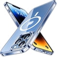 thumbnail image 1 of Magnetic Clear for iPhone 13 Pro Max Case [ Never Yellow] [Compatible with MagSafe] [10FT Military Grade Drop Tested] Slim Protective Case for iPhone 13 Pro Max Phone Case, Clear (6.7"), 1 of 12