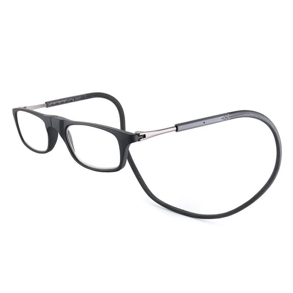 Magnetic Click Connect Folding Reading Glasses With Soft Neck Hang Lanyard For Men Women Daily Reading Use, Assorted Colors, 1 Pack