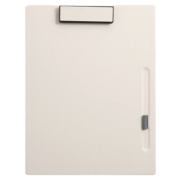 Magnetic Clipboard, A4 Letter Size Clip Board, Clip Board with Pen Holder, Low Profile Clip Document Holder, Pu Leather Multifunction Board, Document Organizer, File Cover Folder Clipboards, Beige
