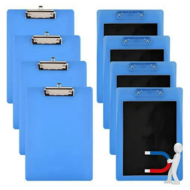 Magnetic Clipboards Clip with Low Profile Letter Size Clipboards 9x12.5Inch  Standard Clip for Refrigerator Office Home