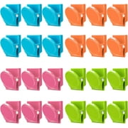 MRSXXNTY 24 Pcs Magnetic Clips, Magnetic Metal Chip Clips Fridge Magnets Refrigerator Whiteboard Locker Magnets Heavy Duty Clip Classroom Organization Teacher Must Haves School Supplies Accessories