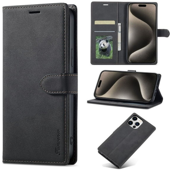 Magnetic Closure Flip Wallet Leather Case For Samsung Galaxy S24 Ultra S23 Ultra S22 Ultra S21Ultra S20 Ultra S21 S22 Plus S21FE S20FE Note20Ultra A14 A34 A54 A13 A33 A53 A12 A32 A52 A72 Coque