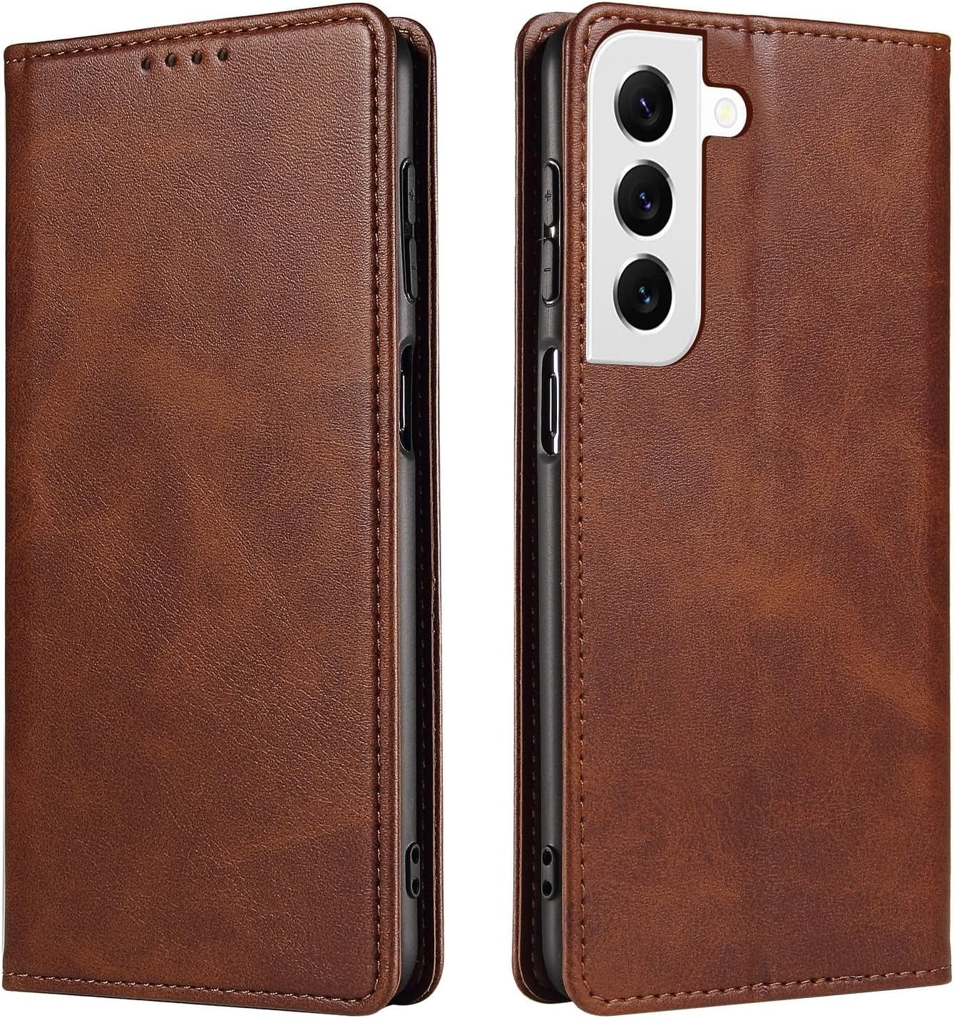 Closure Flip Wallet Leather Phone Case Shockproof Durable Card