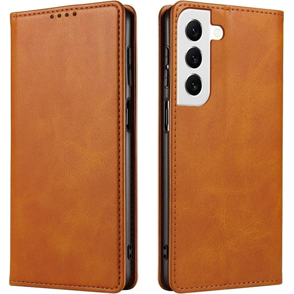 Magnetic Closure Flip Wallet Leather Phone Case Shockproof Durable Card Holder Deluxe PU Cover for Samsung Galaxy Note 20 Ultra 10 Plus Lite A10S A30S A90 Khaki