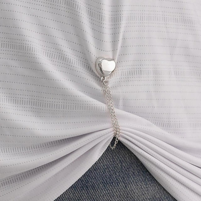 Clothing Clip Heartshaped Shirt Clips For Women Tops