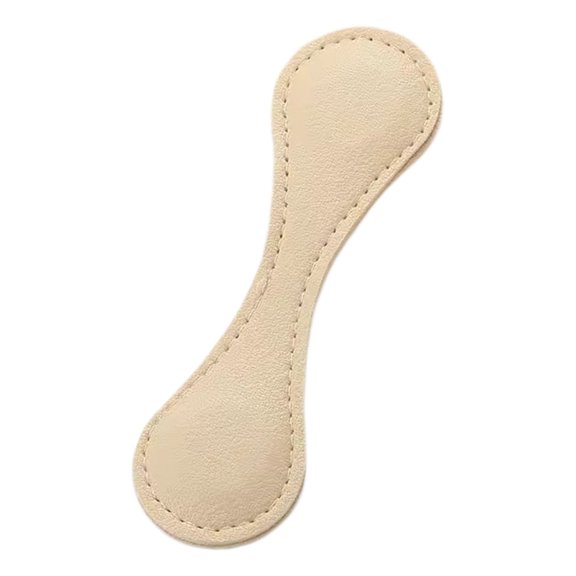 Magnetic Clothing Clips, 4.3x1.2inch Leather Fastening Buckle for Pant Legs, Multi-Function Magnets Cuff Button Fastener for T-Shirts, Clothes, Pants & Pant Cuff Hems, Men & Women,Beige