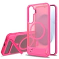 thumbnail image 1 of Magnetic Compatible with Samsung Galaxy S25 Plus/S24 Plus Case, [Built-in Invisible Kickstand][Compatible with MagSafe] [Military Grade Shockproof] Slim Translucent Matte Phone Case Cover, Rose, 1 of 7