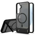 thumbnail image 1 of Magnetic Compatible with Samsung Galaxy S25 Plus/S24 Plus Case, [Built-in Invisible Kickstand][Compatible with MagSafe] [Military Grade Shockproof] Slim Translucent Matte Phone Case Cover, Black, 1 of 7