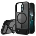 thumbnail image 1 of Magnetic Compatible with iPhone 15/14/13 Case, [Built-in Invisible Kickstand][Compatible with MagSafe] [Military Grade Shockproof] Slim Translucent Matte Phone Case for iPhone 15/14/13, Black, 1 of 6