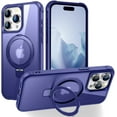 Compatible with iPhone 15 Pro Case with Stand [Military Grade
