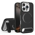 thumbnail image 1 of Magnetic Compatible with iPhone 16 Pro Case, [Built-in Invisible Kickstand][Compatible with MagSafe] [Military Grade Shockproof] Slim Matte Hybrid Phone Case for iPhone 16 Pro, Black, 1 of 5
