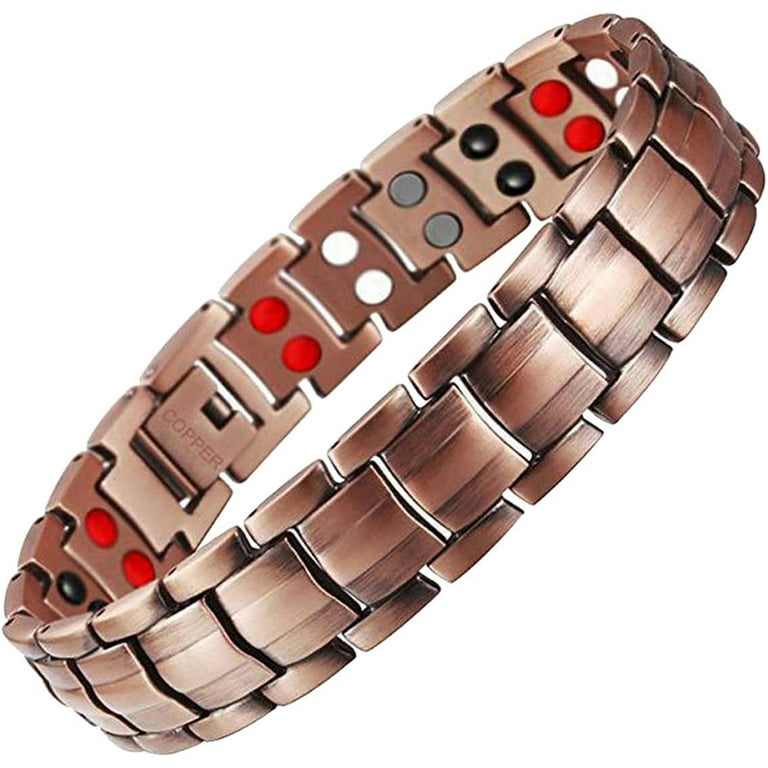 ZDWQFA Magnetic Copper Bracelet for Men, Pure Copper,