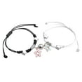 thumbnail image 1 of Magnetic Couple Bracelet Set Adjustable Alloy Rope Pendant Gift Jewelry for Lovers Family Friends Event Party Anniversary Birthday Wedding Special Day, 1 of 1