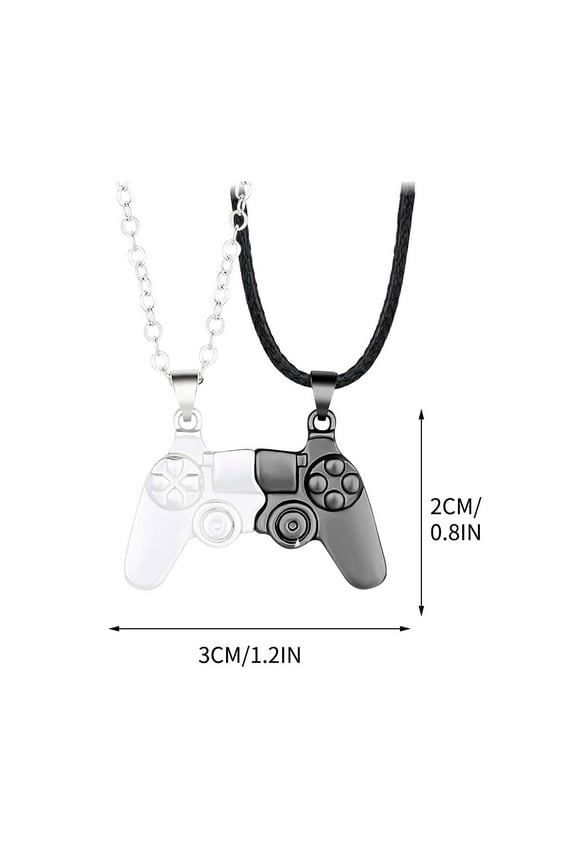 Magnetic Couple Necklace Set Heart Pendant Matching Jewelry Fashionable Romantic Gift For Partners Valentines Day Anniversary Unisex Design