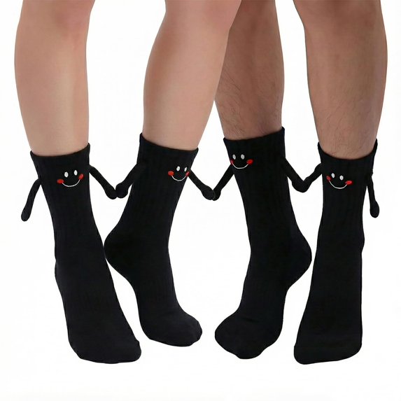 Magnetic Couple Socks – Fun Hand-Holding Design, Unique Magnetic Connection, Ideal Gift for Couples & Romantic Love