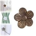 thumbnail image 1 of Magnetic Curtain Buckle Brown, Vintage Curtain Tieback Resin Flower Curtain Drapery Holdback Window Curtain Decorative Buckle Holder for Home Cafe Balcony By Meiiso, 1 of 9