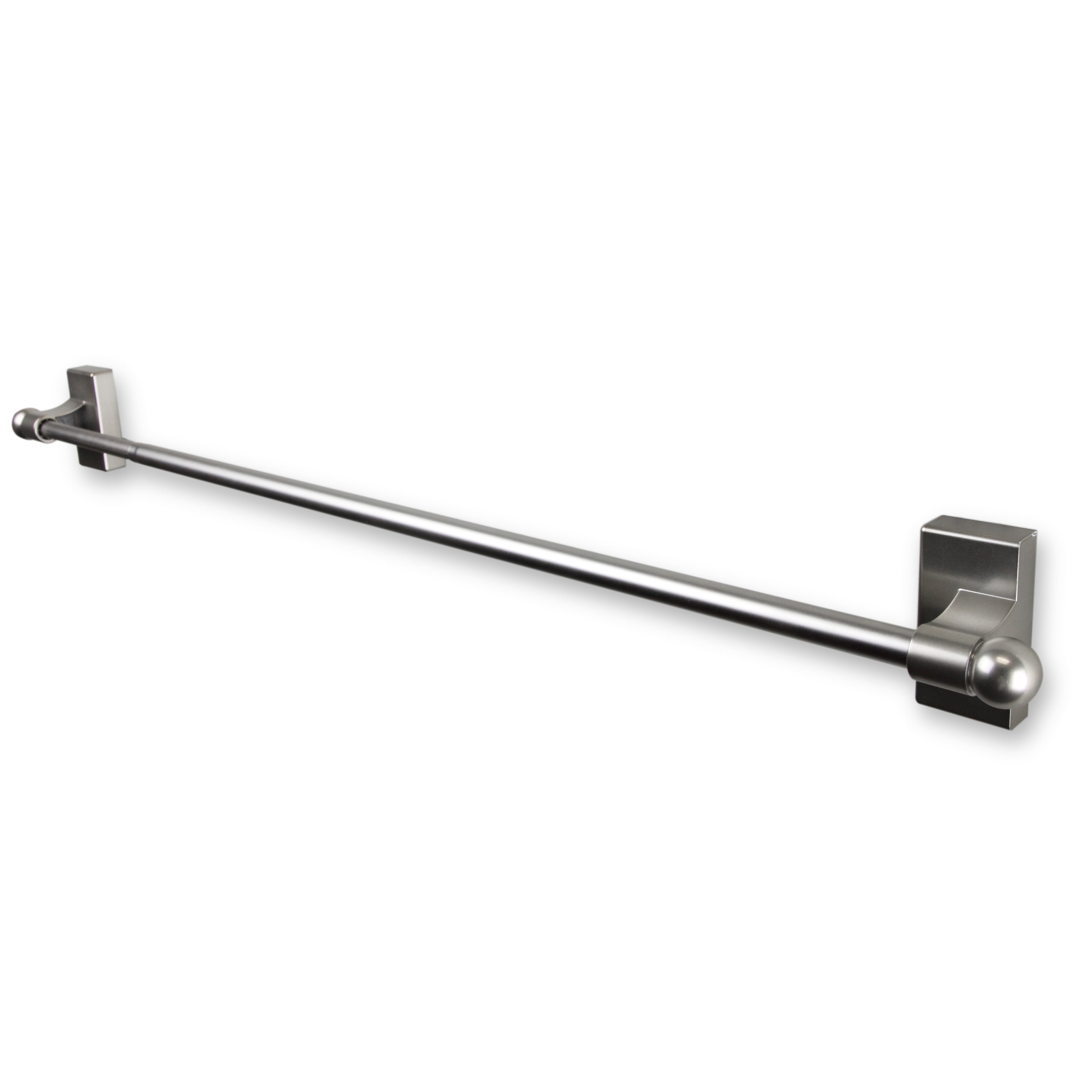 Magnetic Curtain Rod 17-30" - Satin Nickel - Walmart.com