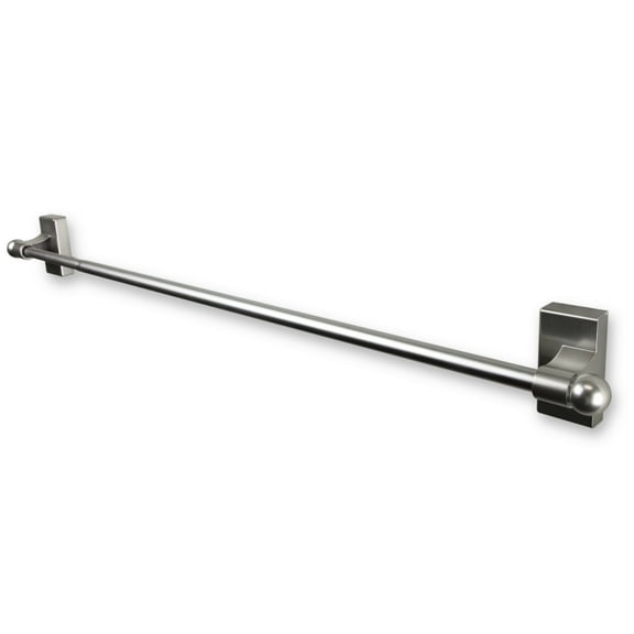 Magnetic Curtain Rod 17-30" - Satin Nickel