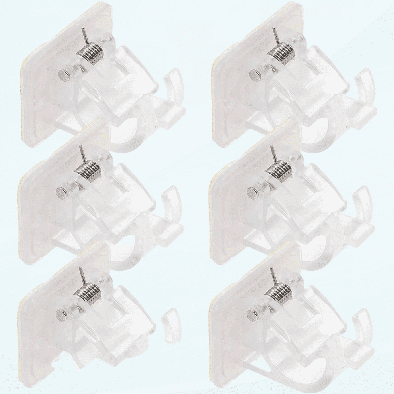 Curtain Rod Set, 6pcs Curtain Rod Bracket with No