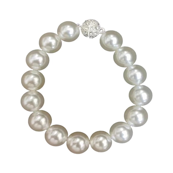 Magnetic Curtain Tiebacks,Magnetic Curtain Ties,9.84 Inch Pearl Curtain Tiebacks for Home,Office,Window Decoration