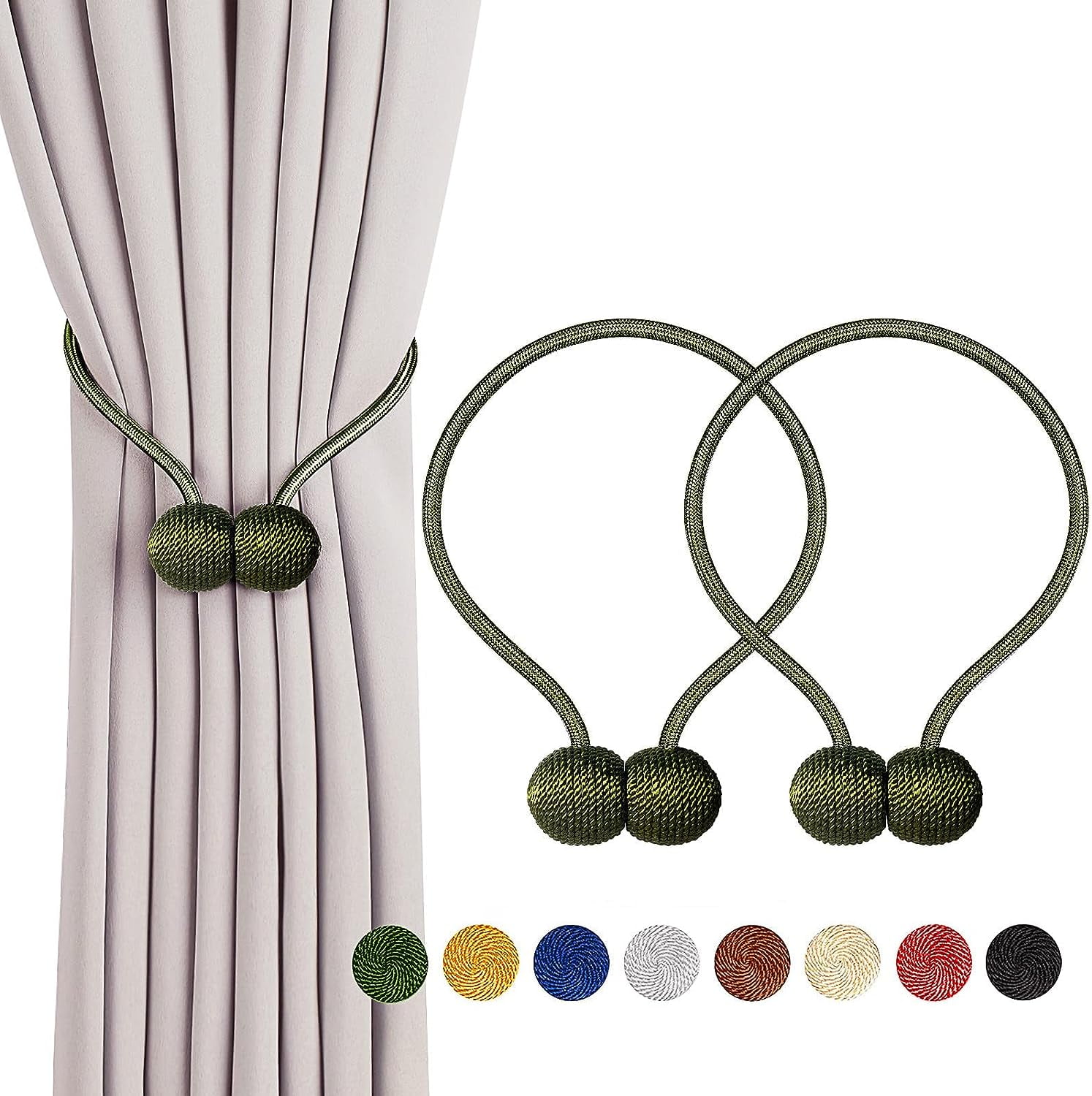 Curtain Tiebacks,Modern Curtain Holdbacks Drape Tie Backs
