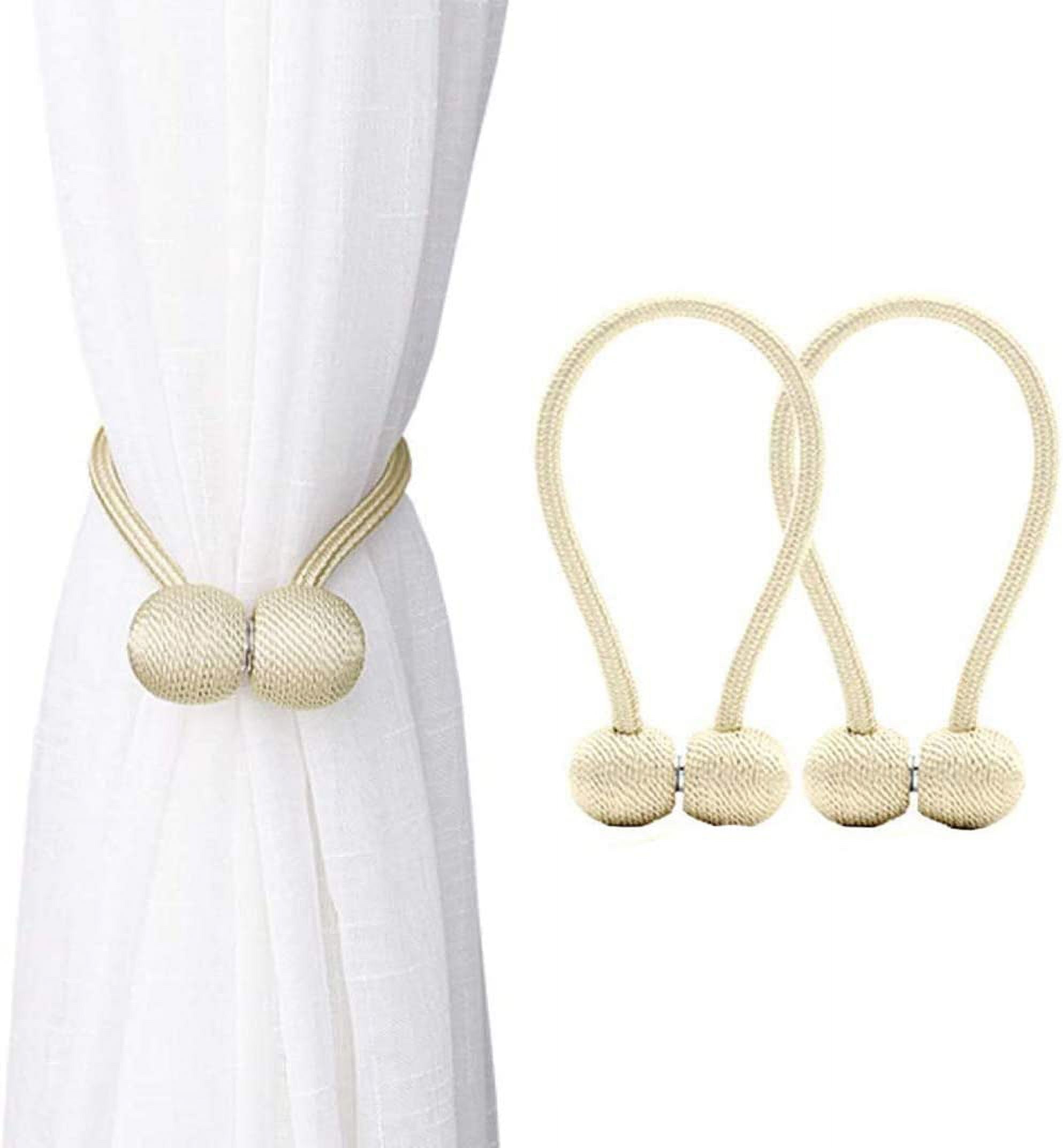 Buy HomeCloud Magnetic Curtain Tiebacks Convenient Drape Tie Backs