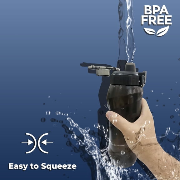 Magnetic Cycling Water Bottle with Bike Mount – 750ml / 25oz, Quick Snap-Release, Cage-Free, One-Handed Access