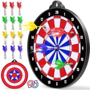 Magnetic Dart Board - 12pcs Magnetic Darts - Excellent Indoor Game and Party Games - Gifts for 5 6 7 8 9 10 11 12 Year Old Boy Kids