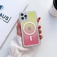 thumbnail image 1 of Magnetic Defender Bicolored for iPhone 13 Pro Max Case, [Military Grade Protection] [Super Strong Magnets] Translucent Matte Case for iPhone 13 Pro Max Phone Case (6.7") - Pink + Yellow, 1 of 10