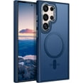 thumbnail image 1 of Magnetic Designed for Samsang Galaxy S23 Ultra Case [Military-Grade Drop Tested] [Compatible with Magnet] Slim Frosted Case for Galaxy S23 Ultra Case Phone Case (6.8"), Blue, 1 of 12