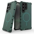 thumbnail image 1 of Magnetic Designed for Samsung Galaxy S24 Ultra Case, Drop Protection Heavy Duty Case Compatible with Magnetic Chargers, Raised Camera Corners Protection Cover for Samsung Galaxy S24 Ultra, Darkgreen, 1 of 8