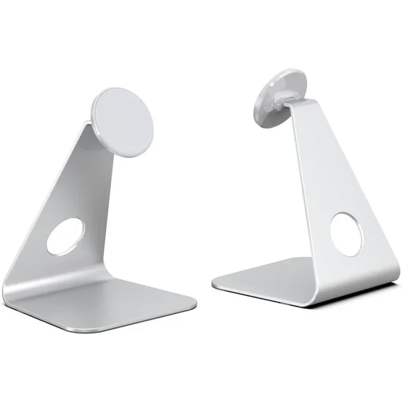 Magnetic Desktop Kickstand Holder for iPad Pro Air Mini and for iPhone Series, Universal Aluminium Alloy 360 Rotatable Bracket for All Tablets Phones Stepless Angle Adjustment Stand