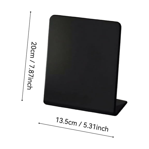 Magnetic Desktop Memo Board Tabletop Display Stand for Notes Photos Daily Reminders Home Office Desk Organizer Metal Photo Board with 10 Magnets Style A
