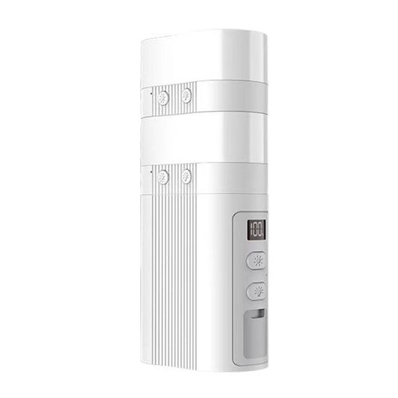Magnetic Detachable 2 in 1 Camping Light with 6000mAh Power Bank Emergency Charge, 100LM Real-Time LED Battery Status Screen and 7 Color Changing Atmosphere Night Light (6.2 inches / 15.8 cm)