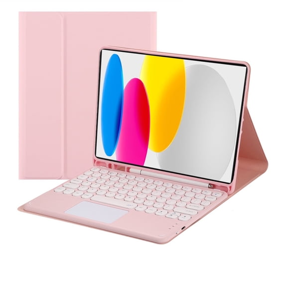Magnetic Detachable Bluetooth Touch Keyboard for iPad Air 6 (2024l)11-inch and the iPad Air 7 (2025)11-inch Case Round-cap keyboard