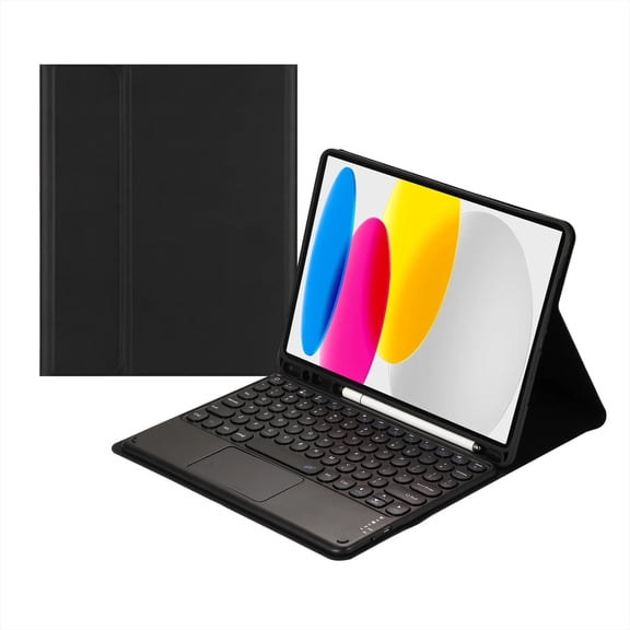 Magnetic Detachable Bluetooth Touch Keyboard for iPad (A16) 11th Generation 11-inch (2025) iPad 10th Generation 10.9-inch (2022) Case Round-cap keyboard