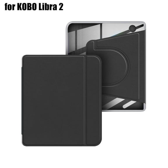 Magnetic Detachable Case for for KOBO Libra color, Acrylic Back with Vegan Leather Cover, Auto Wake/Sleep Feature, Stand Design for Kobo eReader