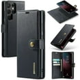 thumbnail image 1 of Magnetic Detachable Wallet Stand Leather Phone Case for Samsung Galaxy S23 S22 S21 Ultra Plus FE, Business Coin Purse Shell, Unique Card Holder Back Cover(Black,S22 Ultra), 1 of 8