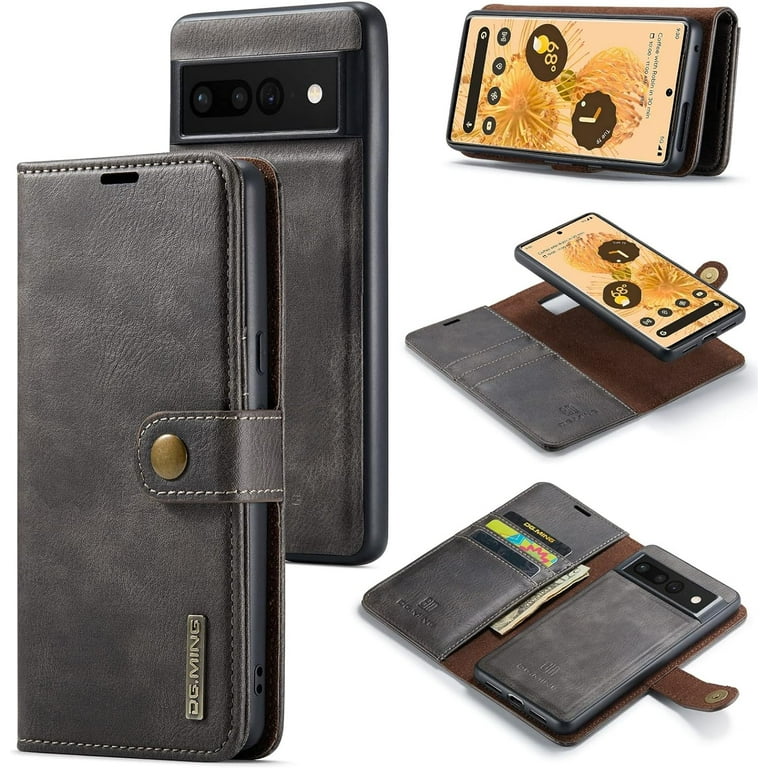 Magnetic Detachable Wallet Stand Leather Phone Case for Google